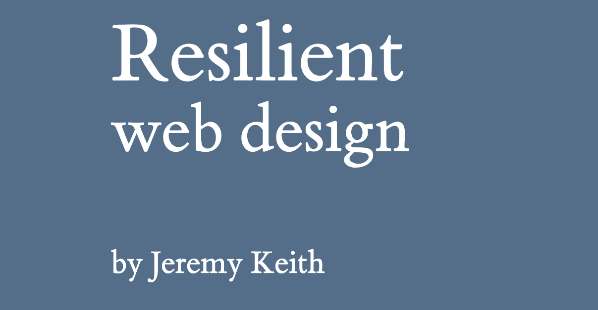 Resilient web design サイト画面キャプチャ