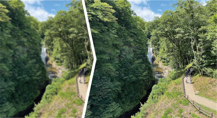 風景の見え方の違いのイメージ画像